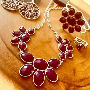 Purple Fashion Jewelry Set
